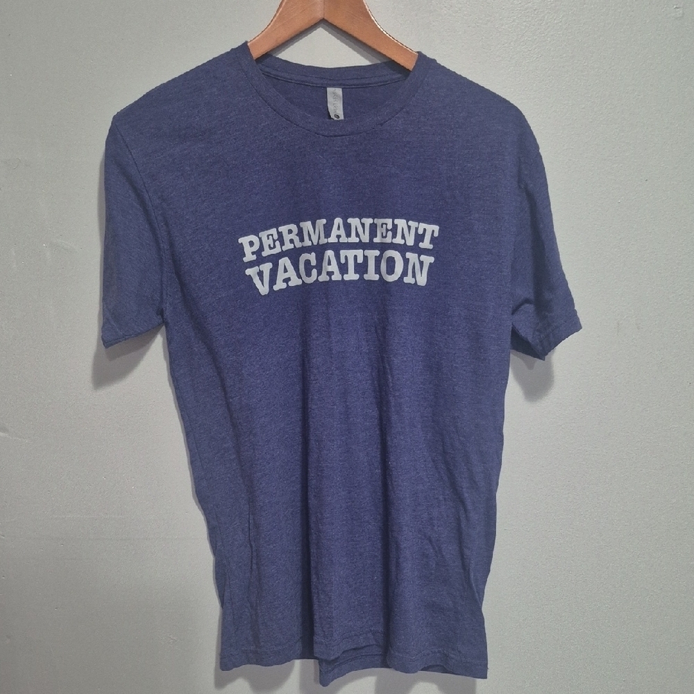 Purple  Men's T-Shirt " PERMANENT VACATION"